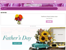 Tablet Screenshot of greenbankflowers.com